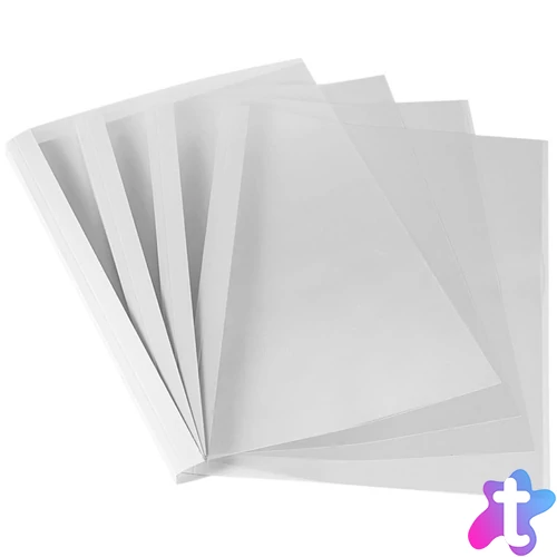 Hőkötő borító, A4, 6mm, 46-60lap, Fellowes® Standard, 100 db/csomag, fehér