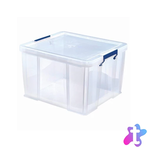 Tároló doboz, műanyag 48 liter, Fellowes® ProStore átlátszó