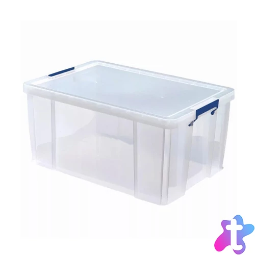 Tároló doboz, műanyag 70 liter, Fellowes® ProStore átlátszó
