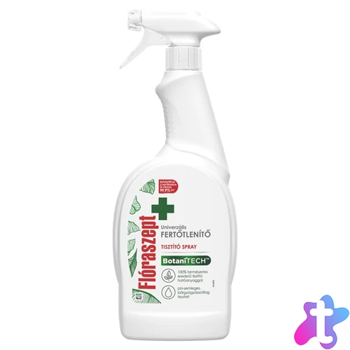 Fertőtlenítő hatású tisztítószer szórófejes 700 ml 0% klórmentes Botanitech Univerzális Flóraszept