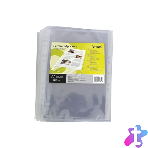 Genotherm lefűzhető A4, 130 micron, víztiszta XL( 223x300mm,) Fornax 50 db/csomag,