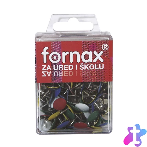 Rajzszeg BC-22 színes műanyag dobozban Fornax