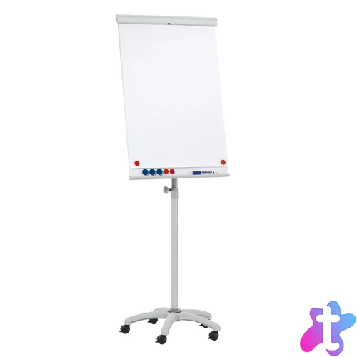 Flipchart tábla mobil 68x105cm, mágneses 5 görgős gurítható X-tra Line Mobil  EL-FC31 Franken