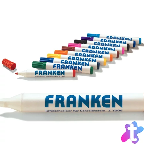 Táblamarker készlet, 2-6mm, kerek, antibakteriális, Z1901 Franken 10-es klt 