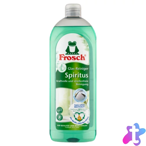 Ablaktisztító utántöltő 750 ml Frosch spirituszos