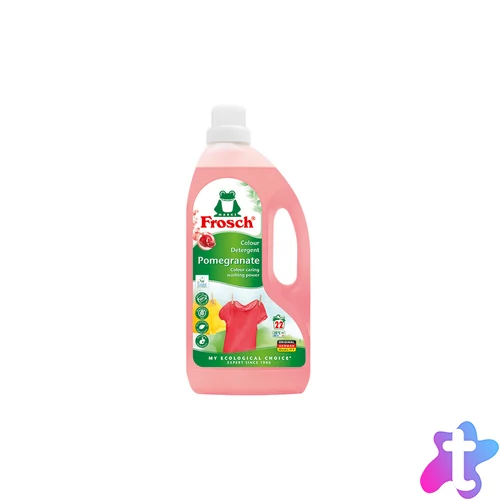 Folyékony mosószer 1,5 liter (22 mosás) színes ruhákhoz Frosch Gránátalma