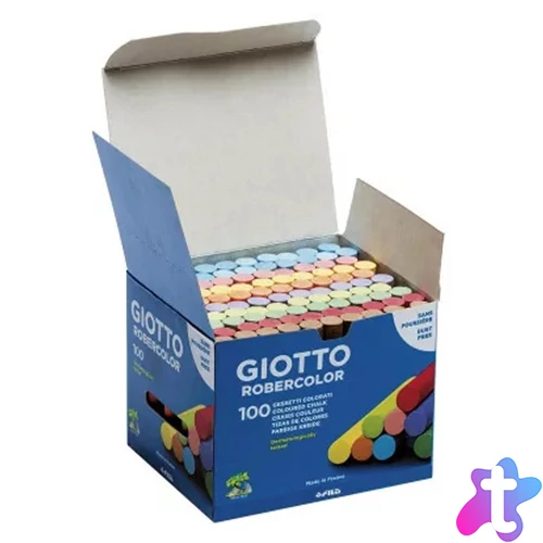 Táblakréta kerek pormentes Giotto RoberColor 100 db/doboz, vegyes színek