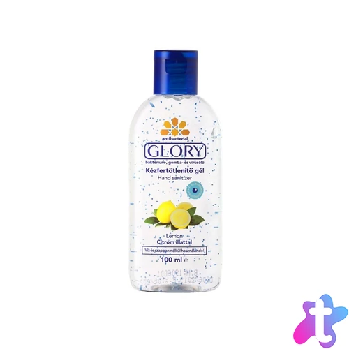 Kéz- és bőrfertőtlenítő gél 100 ml Glory citrom