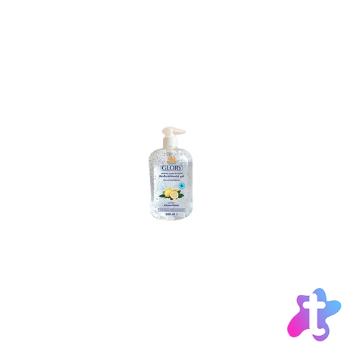 Kéz- és bőrfertőtlenítő gél pumpás 500 ml Glory citrom