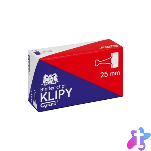 Binderkapocs 25mm, 12 db/doboz, Grand