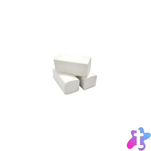 Kéztörlő 2 rétegű laminált Z hajtogatású 100 % cellulóz 200 lap/csomag 20 csomag /karton Greeny fehér