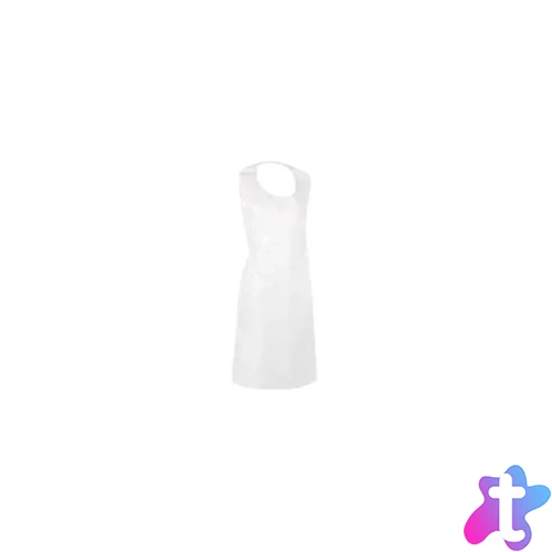 Kötény egyszerhasználatos PE 125 x 80 cm 100 db/csomag Guarder fehér