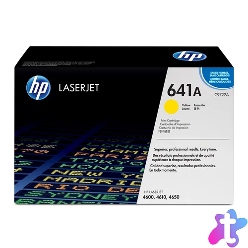 Hp C9722A toner yellow ORIGINAL leértékelt (641A)