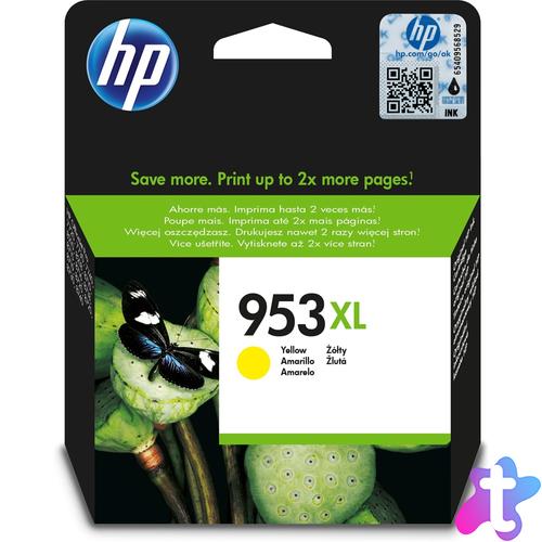 Hp 953XL/F6U18AE tintapatron yellow ORIGINAL