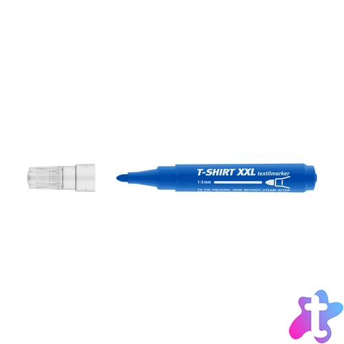 Textilmarker 1-3 mm kerek ICO T-SHIRT XXL kék
