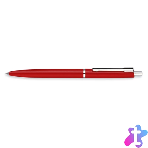 Golyóstoll nyomógombos 0,8mm, műanyag piros test Blanka K, írásszín piros