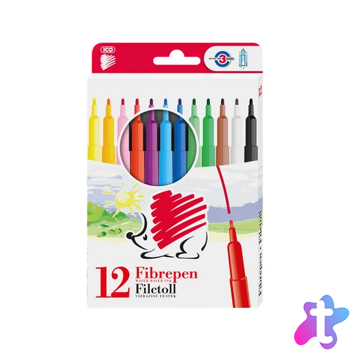 Rostirón, filctoll vízbázisú Süni Ico 300 12 klf.szín