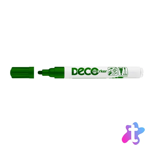 Lakkmarker, decomarker 2-4mm, kerek Ico zöld