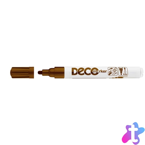 Lakkmarker, decomarker 2-4mm, kerek Ico barna