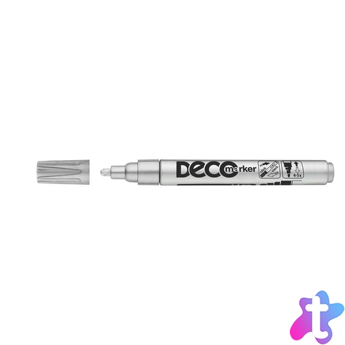 Lakkmarker, decomarker 2-4mm, kerek Ico ezüst