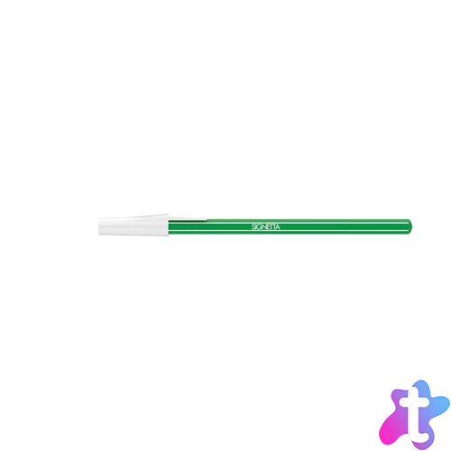 Golyóstoll 0,7mm, kupakos, Ico Signetta, írásszín zöld