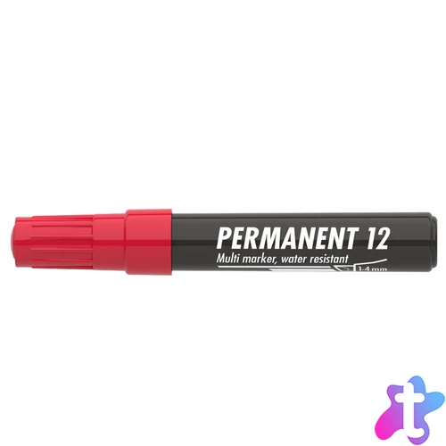 Alkoholos marker 1-4mm, vágott Ico 12 piros