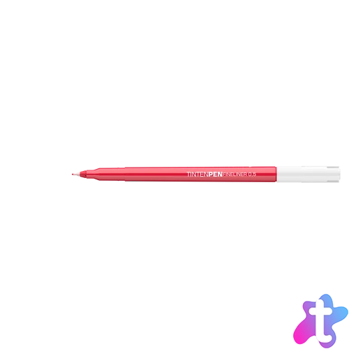 Rostirón, tűfilc vízbázisú, 0,5mm, kerek test, Tinten Pen Ico piros