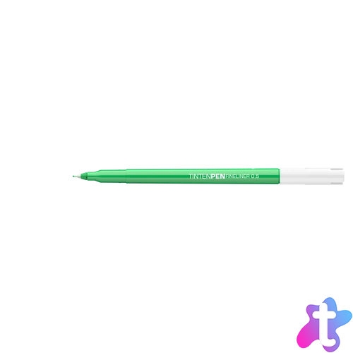 Rostirón, tűfilc vízbázisú, 0,5mm, kerek test, Tinten Pen Ico zöld