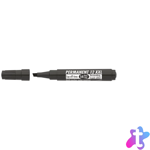 Alkoholos marker 1-4mm, vágott Ico 12XXL fekete