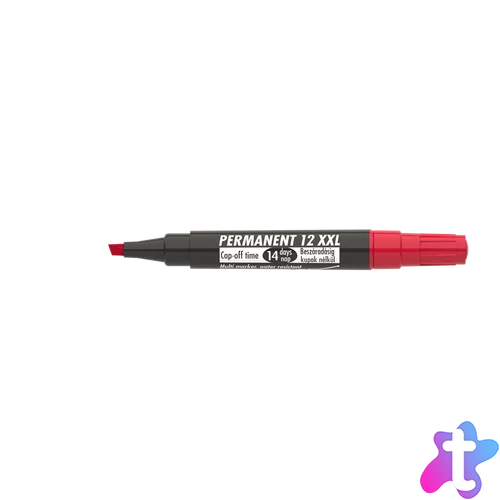 Alkoholos marker 1-4mm, vágott Ico 12XXL piros