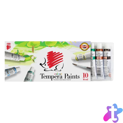 Tempera színes 10x16ml, Süni Ico 10 klf. szín