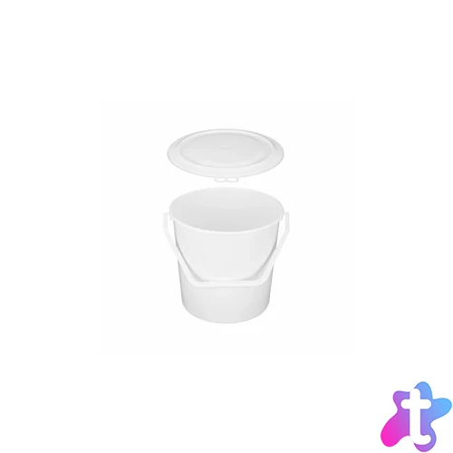 Vödör 5 literes műanyag rápattanófedeles