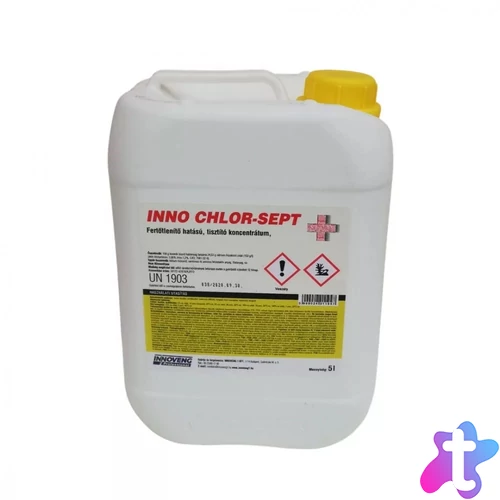 Fertőtlenítő hatású tisztítószer 5 liter klóros Inno Chlor-Sept