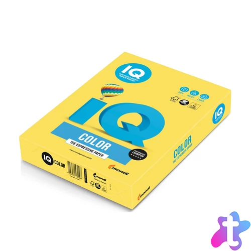 Másolópapír, színes, A4, 80g. IQ CY39 500ív/csomag, intenzív kanárisárga