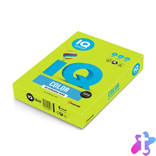 Másolópapír, színes, A4, 80g. IQ LG46 500ív/csomag, intenzív lime zöld