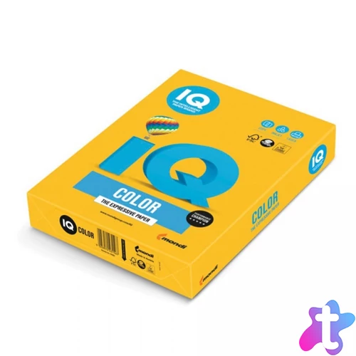 Másolópapír, színes, A4, 80g. IQ SY40 500ív/csomag, intenzív napsárga