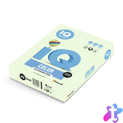 Másolópapír, színes, A4, 80g. IQ GN27 500ív/csomag, pasztell zöld