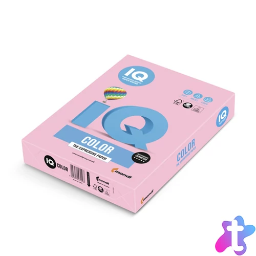 Másolópapír, színes, A4, 80g. IQ OPI74 500ív/csomag, pasztell flamingo rózsaszín