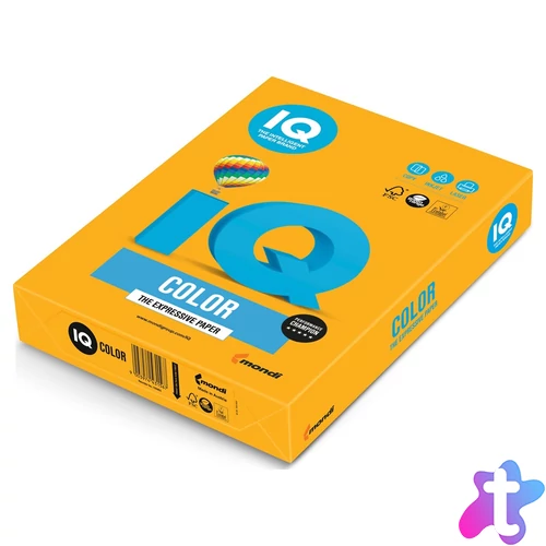 Másolópapír, színes, A4, 80g. IQ AG10 500ív/csomag, trend arany