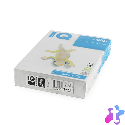 Másolópapír, színes, A4, 80g. IQ GR21 500ív/csomag, trend szürke