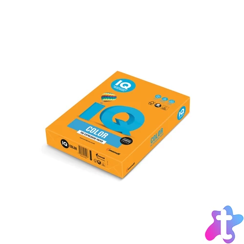 Másolópapír, színes, A4, 160g. IQ Color OR43 250ív/csomag, narancs
