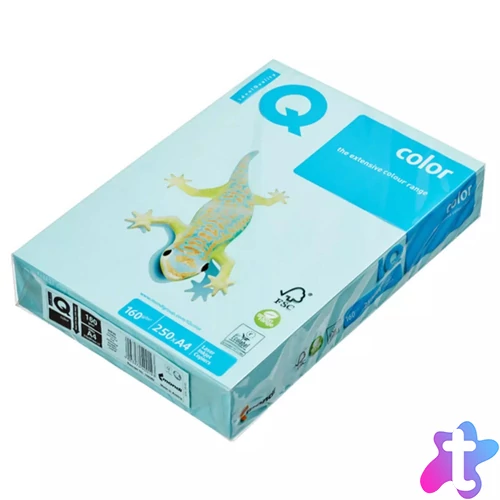 Másolópapír, színes, A3, 160g. IQ MB30 250 ív/csomag, pasztell középkék