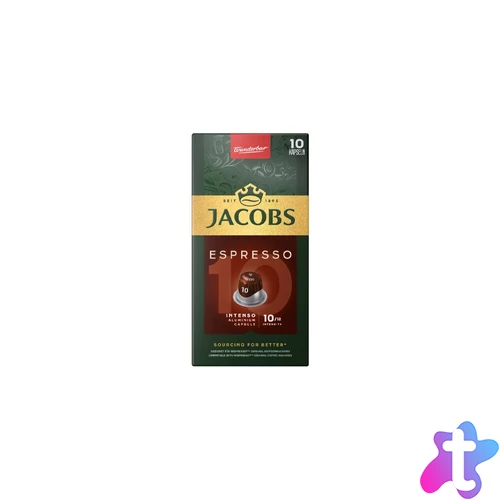 Kávékapszula, Nespresso kompatibilis Jacobs Espresso 10 Intenso 10db kapszula