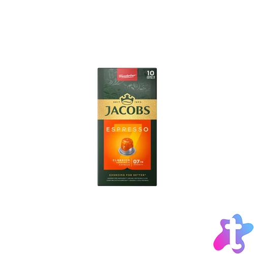 Kávékapszula, Nespresso kompatibilis Jacobs Espresso 7 Classico10 db kapszula