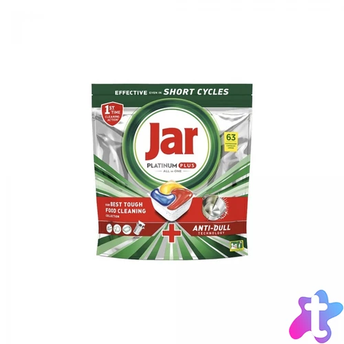 Mosogatógép tabletta 63 db/doboz Jar Platinum Plus Lemon