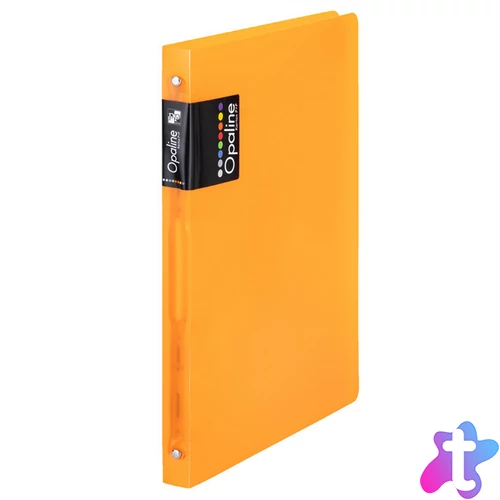 Gyűrűskönyv A4, 4 gyűrűs 2cm gerinc PP, Karton P+P Opaline narancs