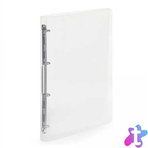 Gyűrűskönyv A4, 4 gyűrűs 2cm gerinc áttetsző PP, Karton P+P Lines transzparens