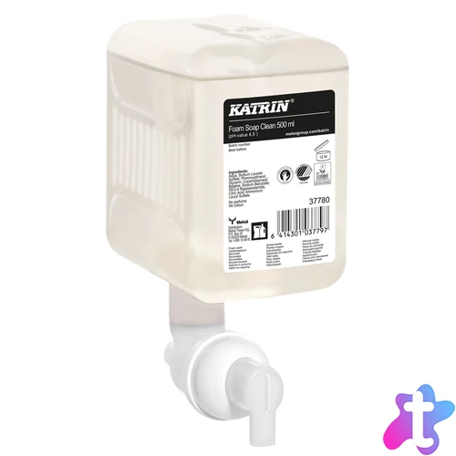 Habszappan 500 ml adagolóba 1250 adag illatmentes Katrin Clean_37780