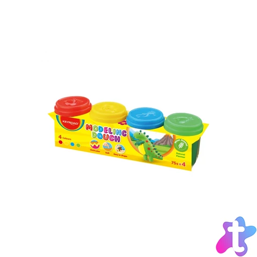 Modellező gyurma, 4 x 75 g, Keyroad