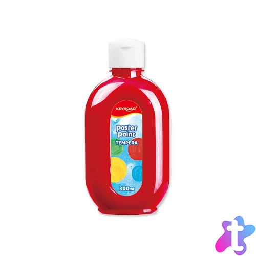 Tempera, 300 ml, Keyroad, piros